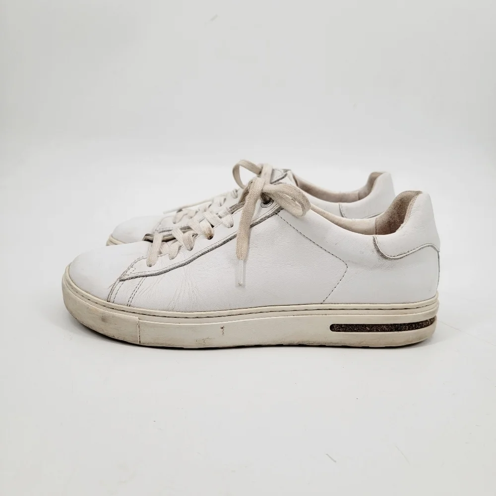 Birkenstock Bend Low Sneakers Size EU 39 White Leather Tennis Shoes